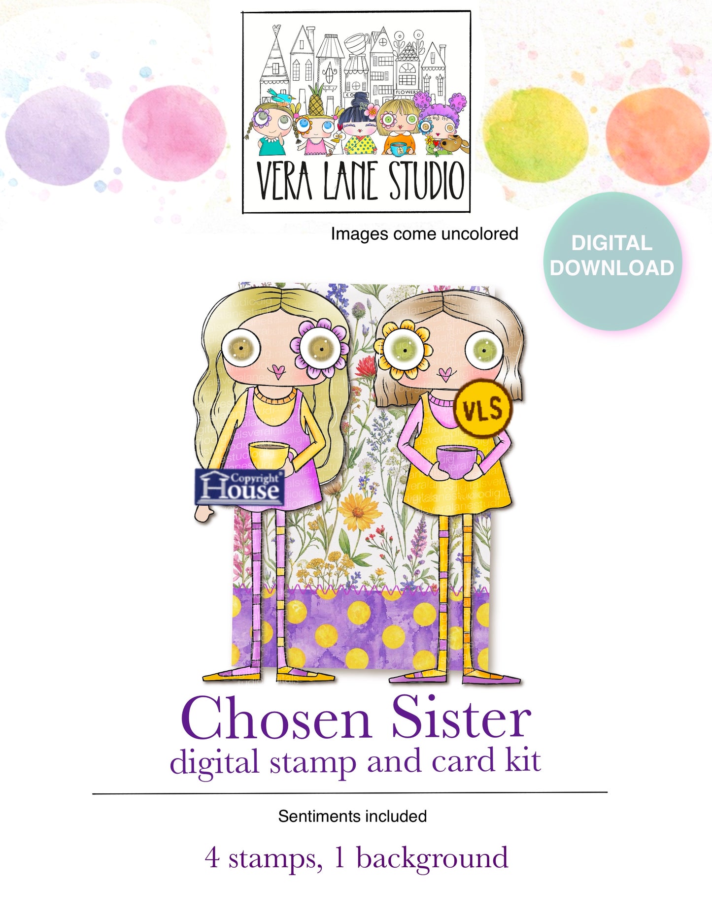 Chosen Sister – 4 digit stamps in JPG and PNG files