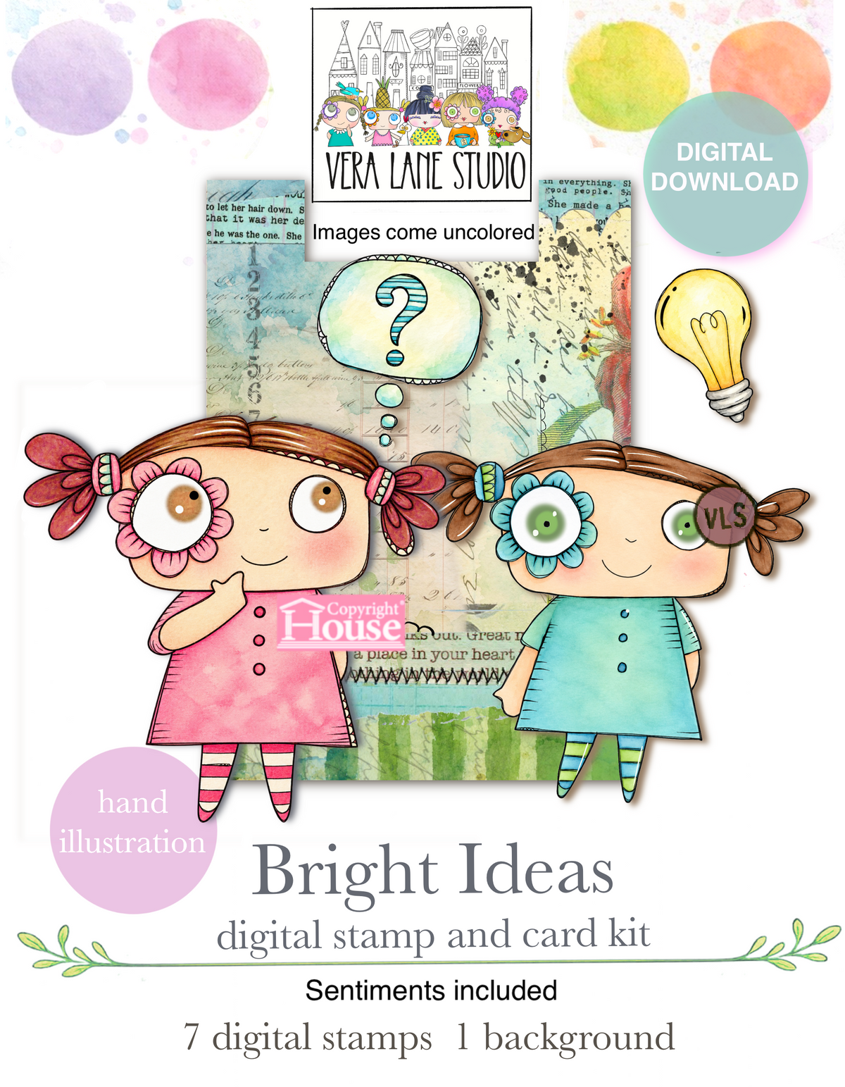 Bright Ideas | Digital Stamp & Card Kit