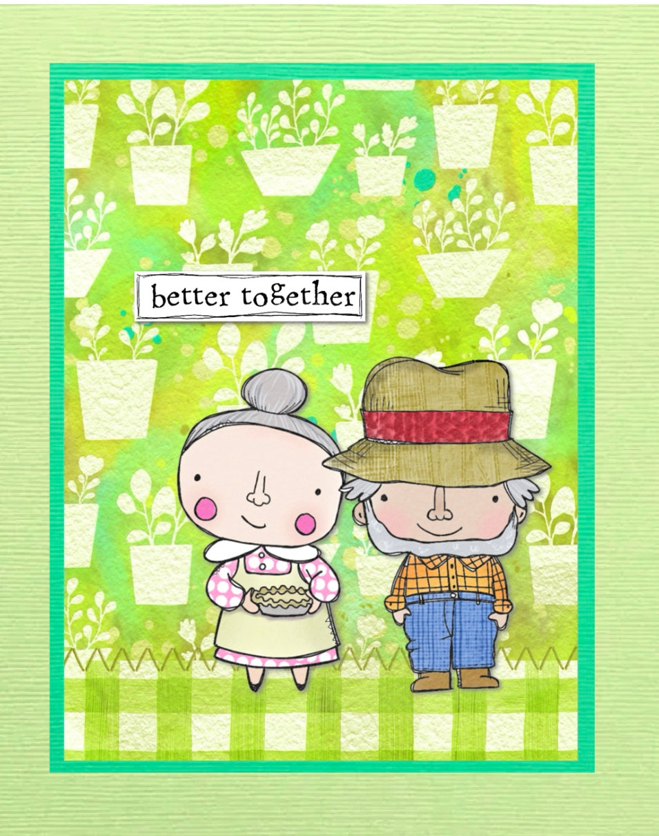 Old MacDonald Card Kit – Digital Stamps + Scene Builder Backgrounds