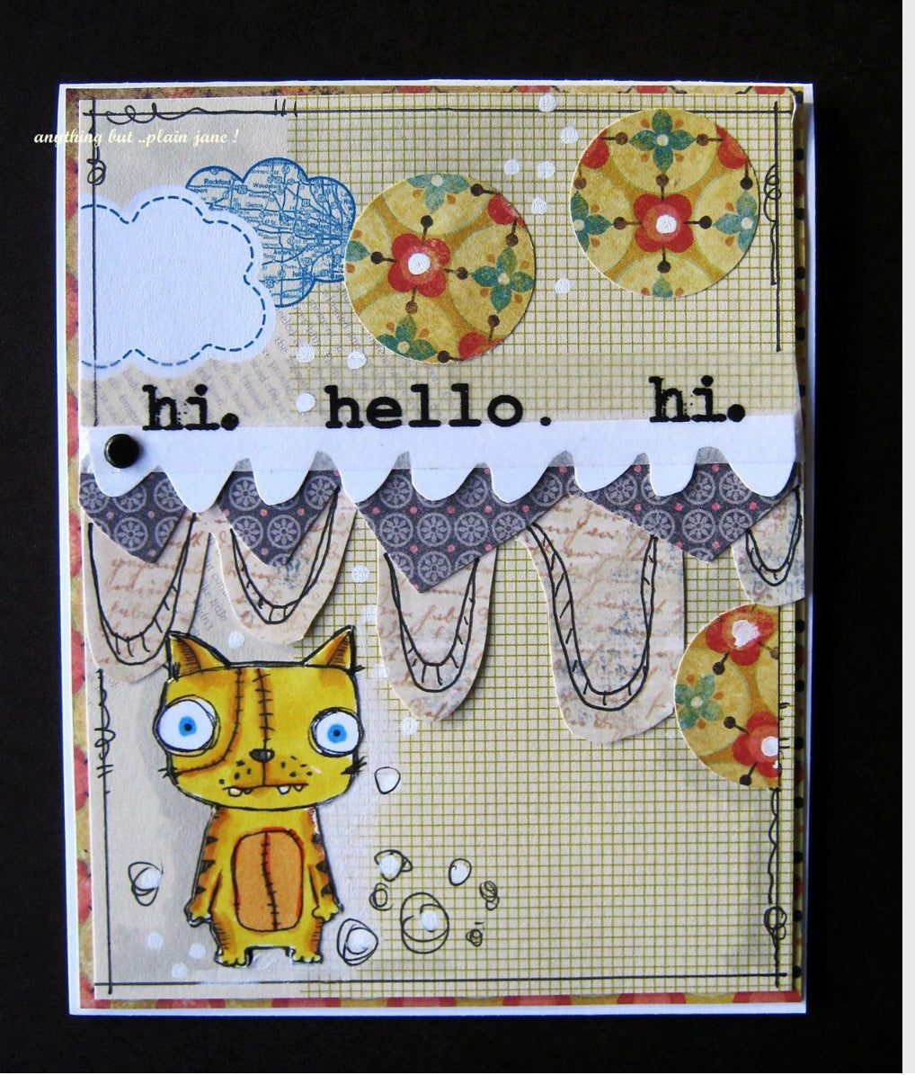 Vera’s Zombies - 3 characters, 2 sentiments Digi stamp bundle
