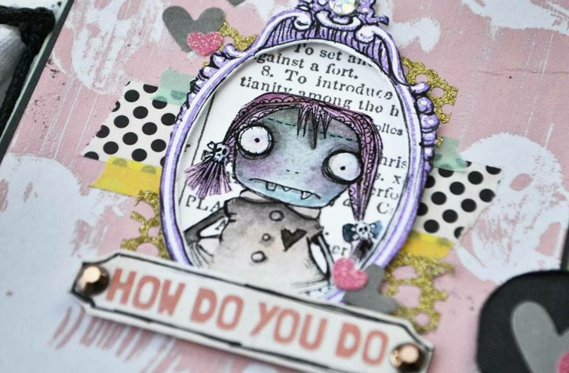 Vera’s Zombies - 3 characters, 2 sentiments Digi stamp bundle