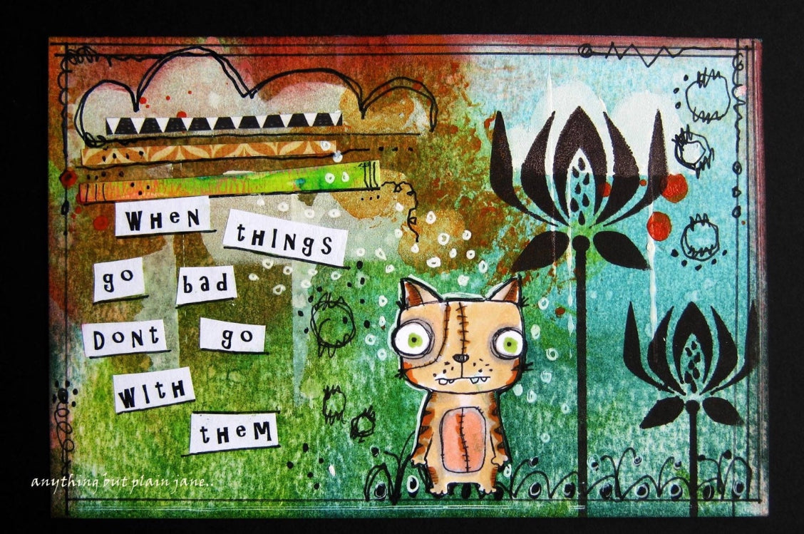 Vera’s Zombies - 3 characters, 2 sentiments Digi stamp bundle