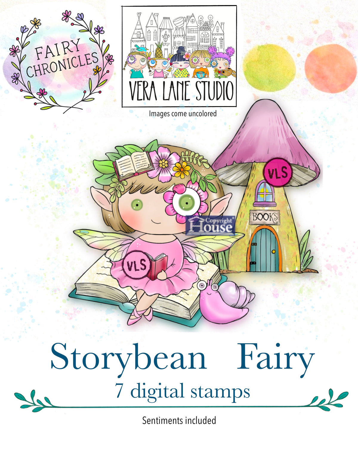 Storybean fairy digital stamp kit