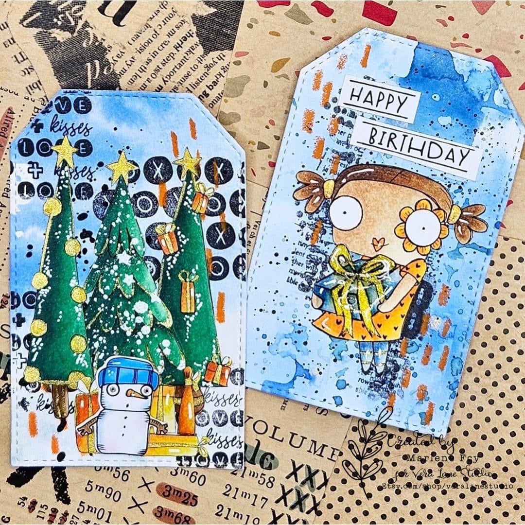 Doodle Tree Lot - 6 Digi stamp bundle in jpg and png files