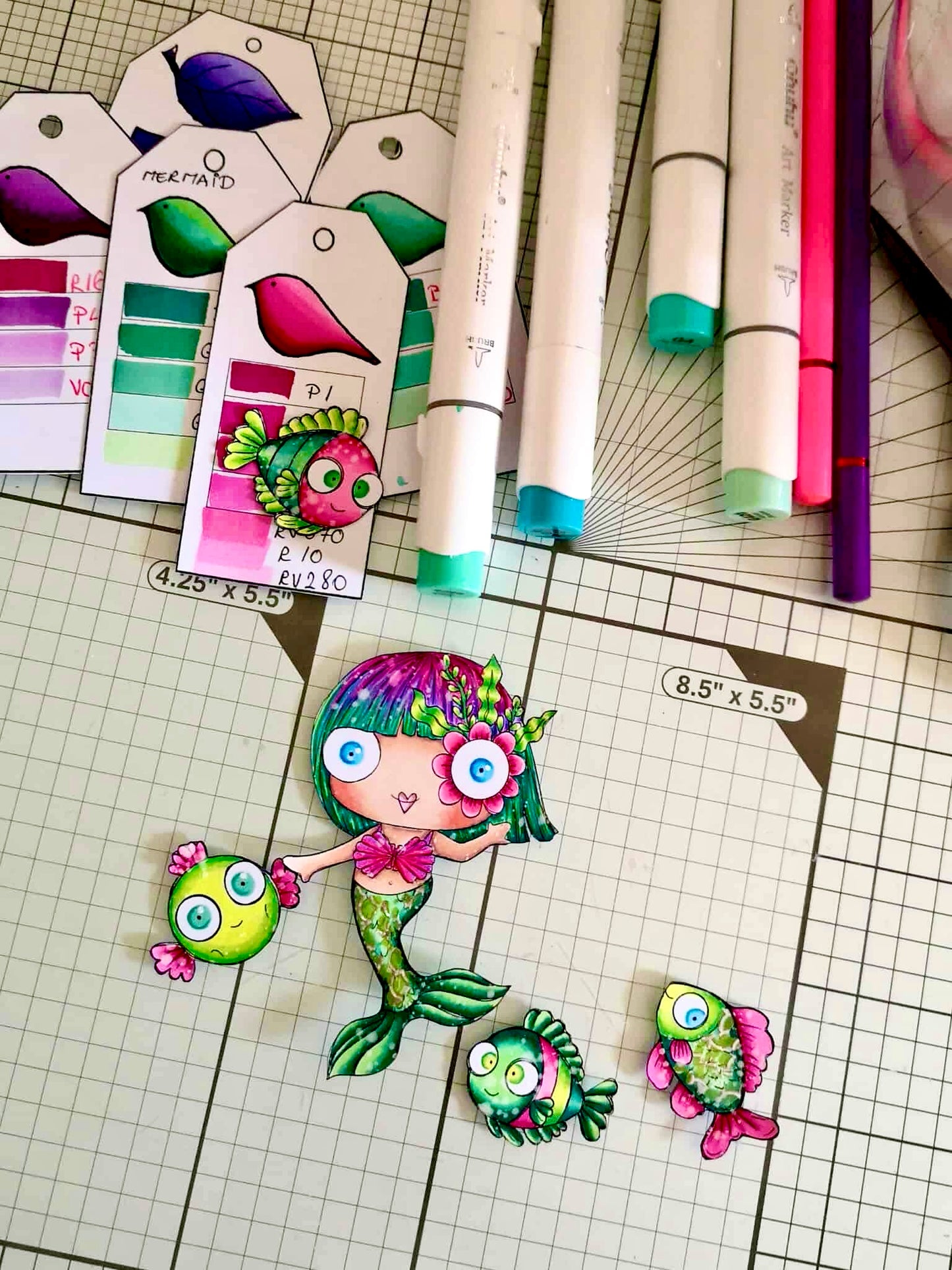 Emily Anne’s ocean dream bundle - 7 stamps, 12 colored digital papers