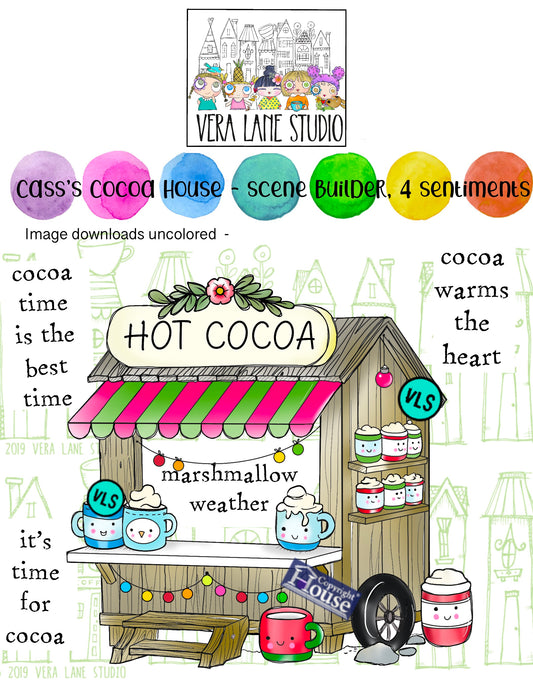 Cass’s Cocoa House - scene builder with 4 sentiments , digital product