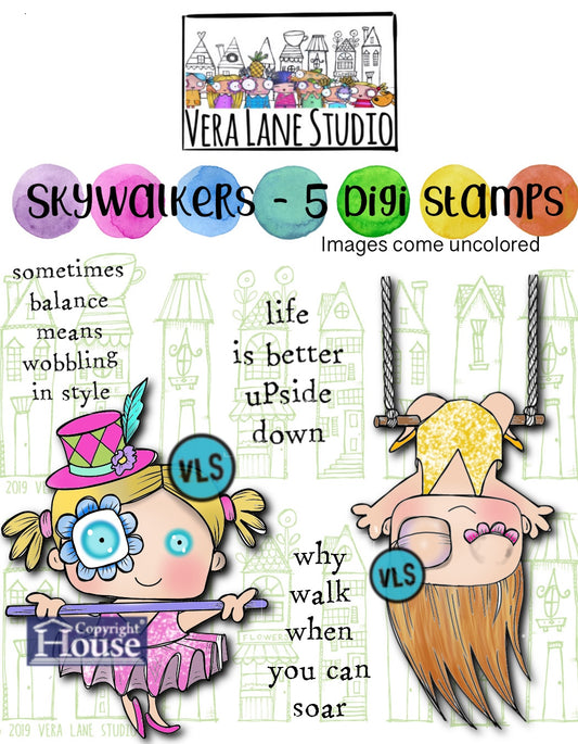 Skywalkers - 5 Digi stamp set