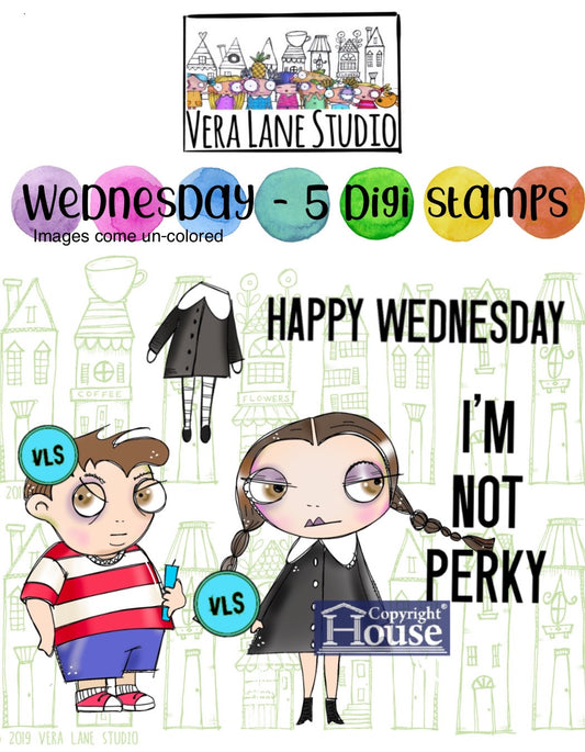 Wednesday - 5 Digi stamps