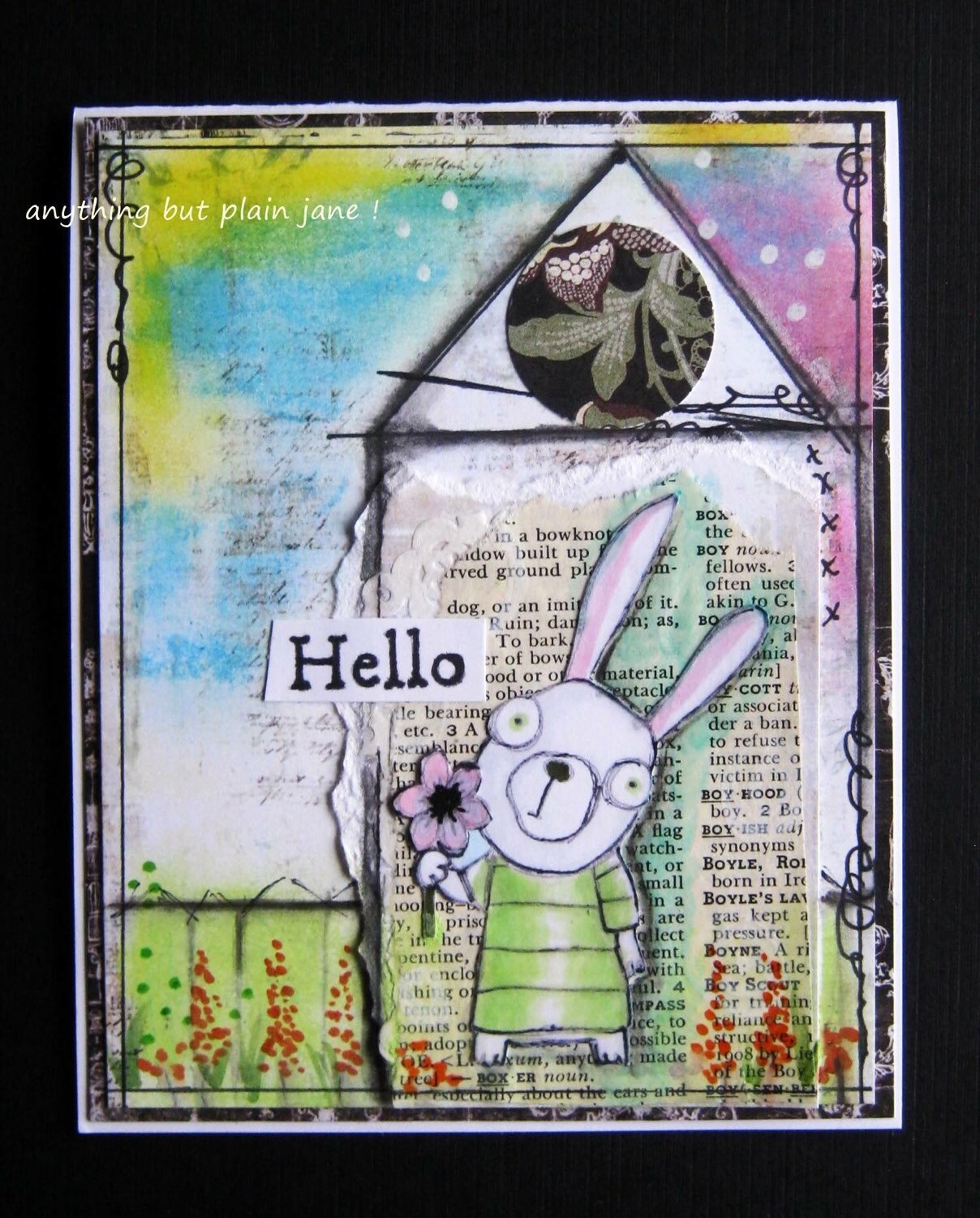 Hello Spring - 4 digi stamp set in jpg and png files