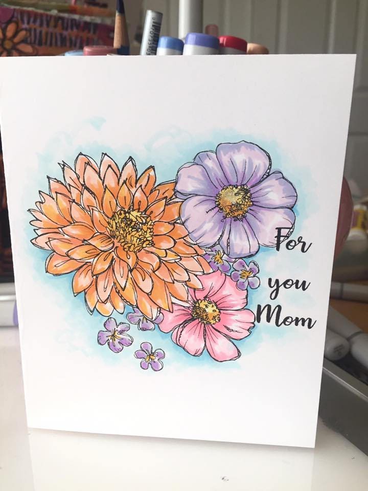 Blooms for a Mother - 12 digi stamp
