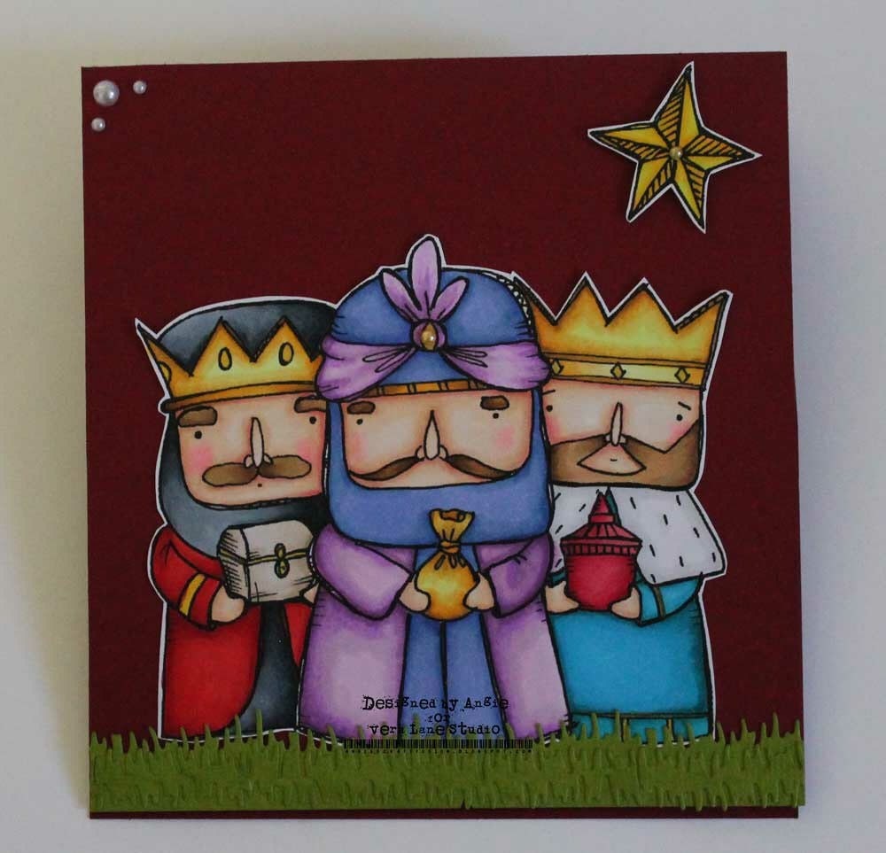 Three Kings - 7 digi stamp bundle in png and jpg files for instant download