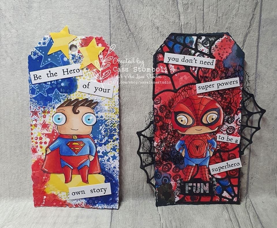 Superheros - 4 digi stamp bundle