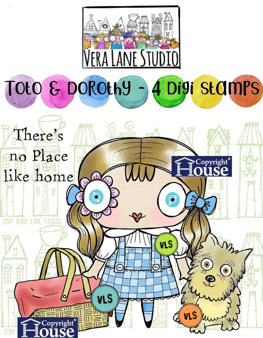 Toto and Dorothy - 4 digital stamp bundle