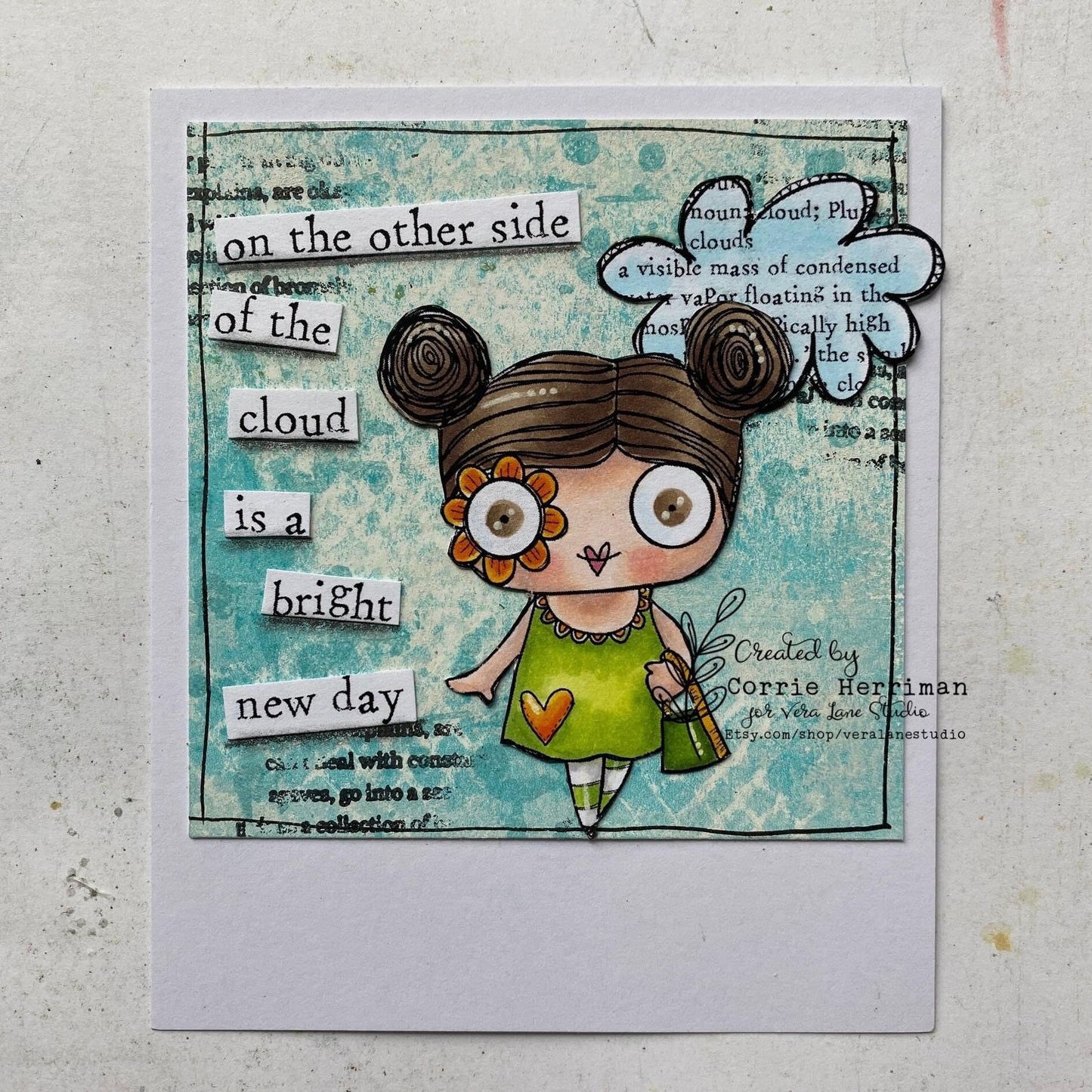 Bright Day - 9 digi stamp set in jpg and png files