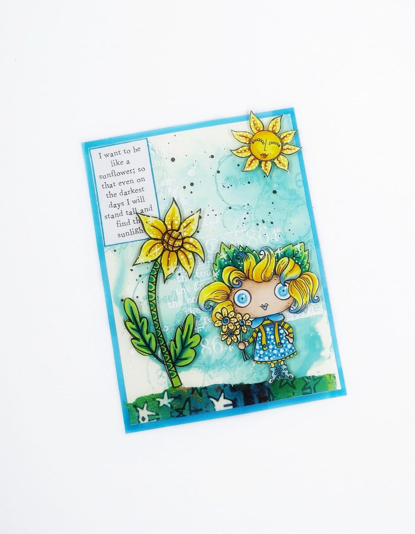 Sunflower - 5 digi stamp bundle