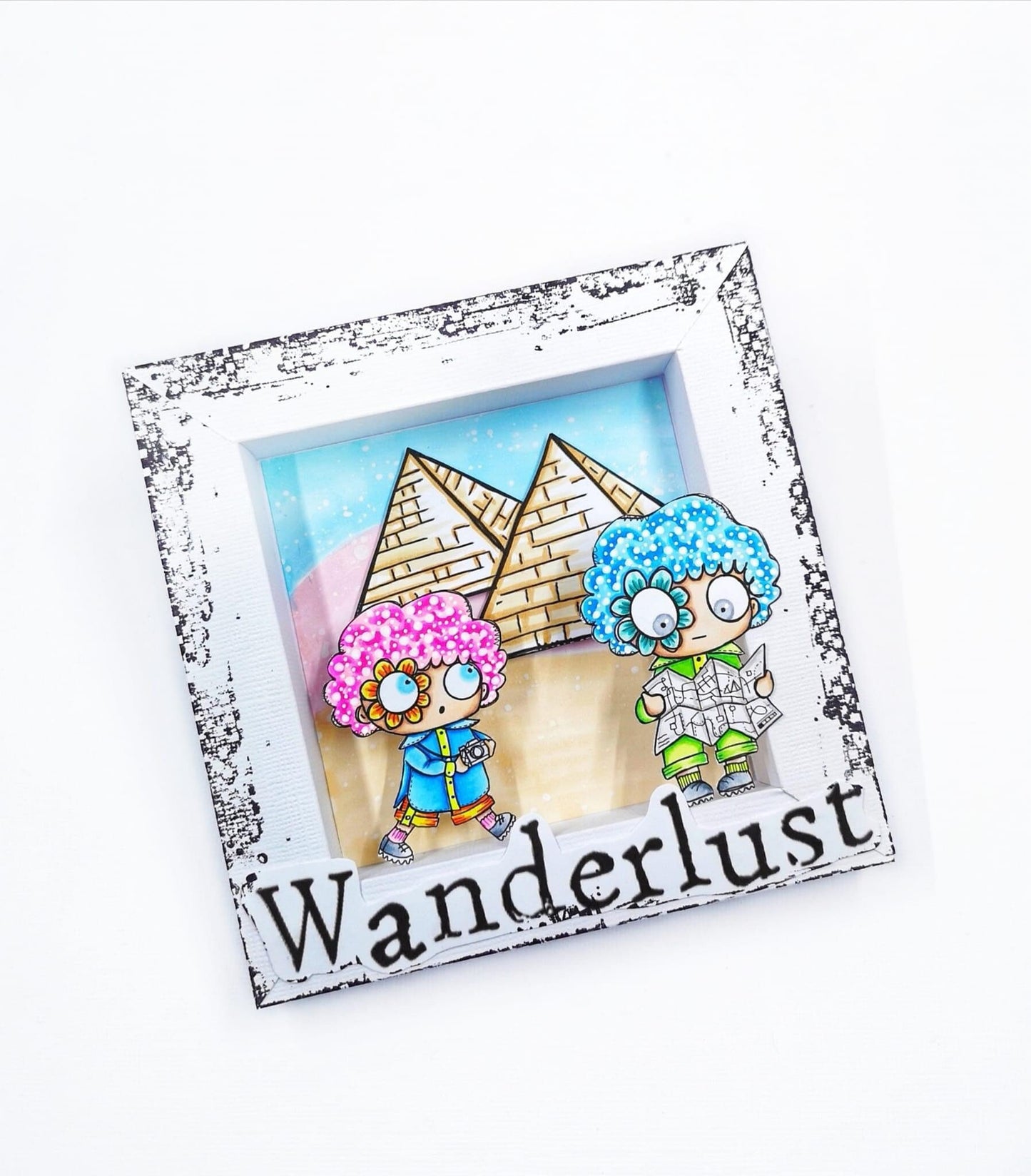 Wanderlust - 6 Digi stamps in jpg and png files