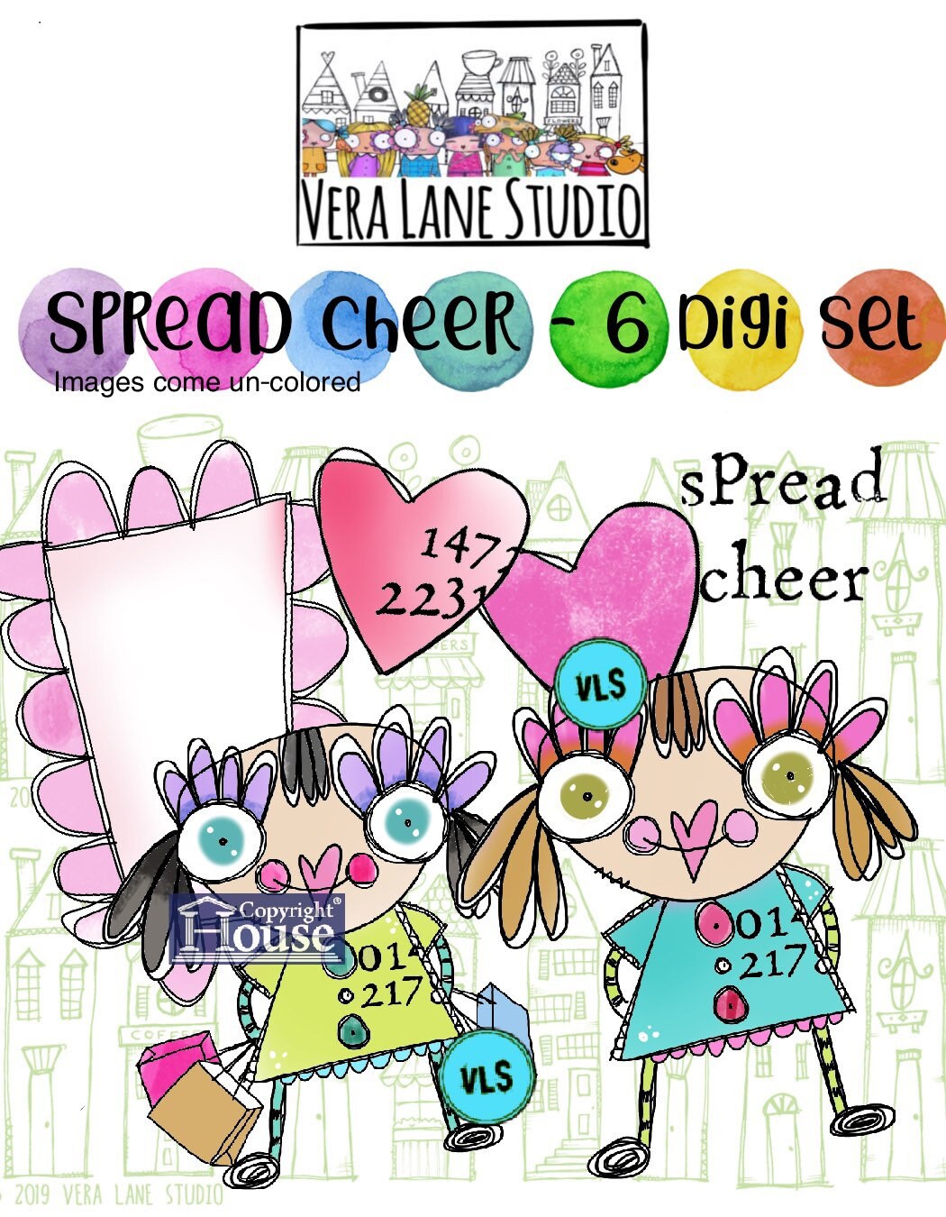 Spread Cheer- 6 digi stamp bundle