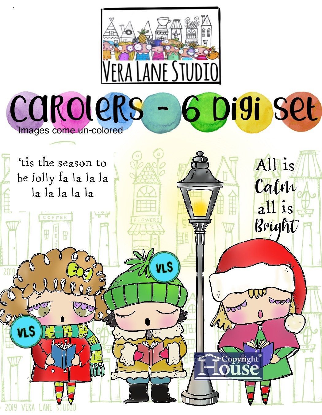 Carolers - 6 digi stamp bundle