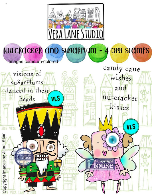 Nutcrack and Sugarplum - 4 Digi stamp bundle