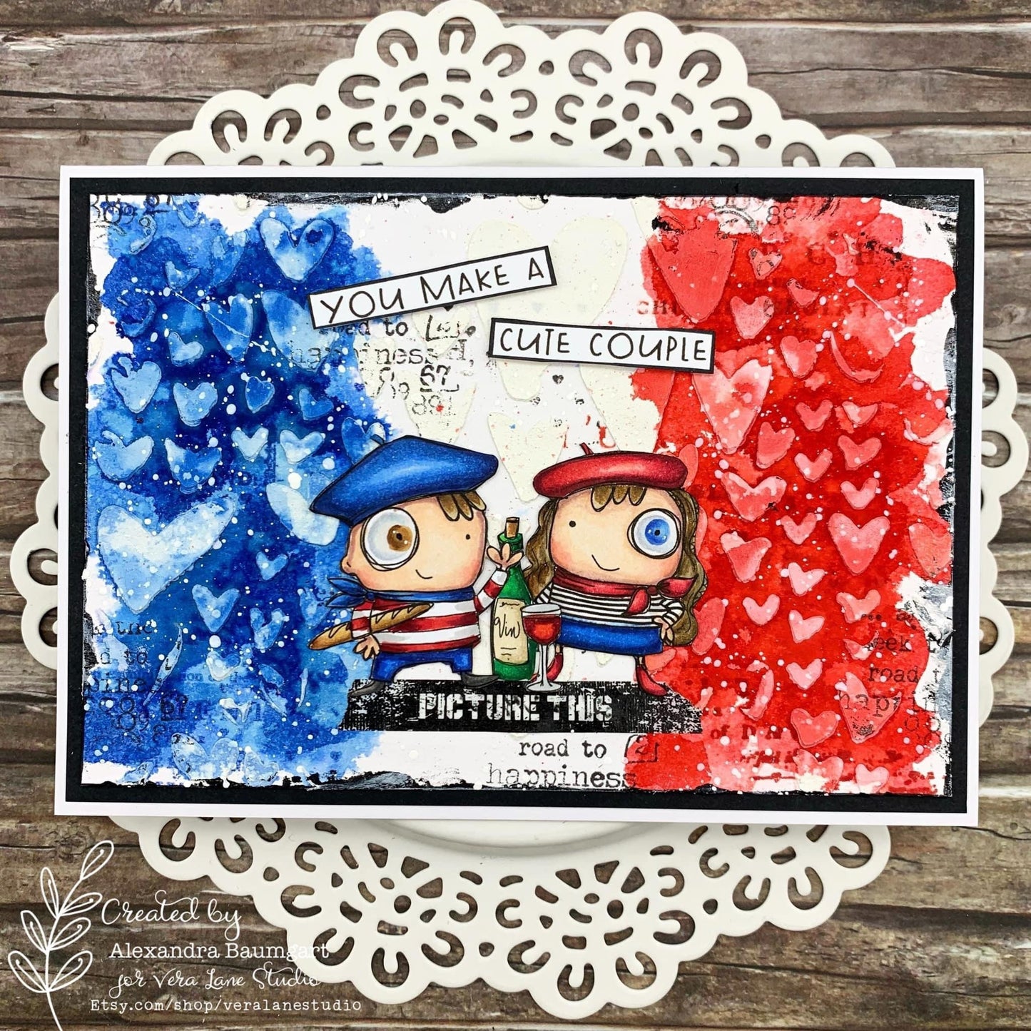 French  Holiday  -  6 digi stamps in jpg and png files