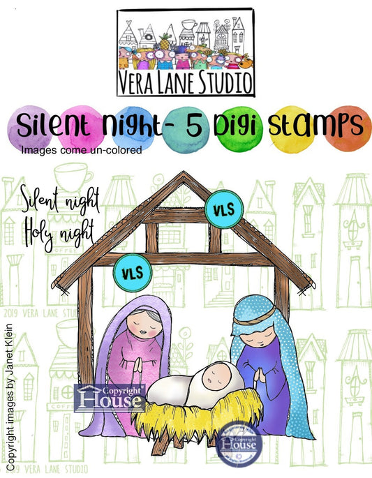 Silent Night - 5 digi stamp bundle