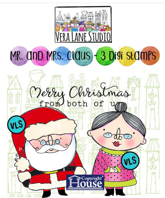 Mr. and Mrs. Claus - 3 digi stamp bundle