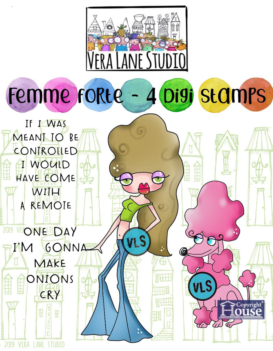 Femme Forte - 4 Digi Stamp bundle