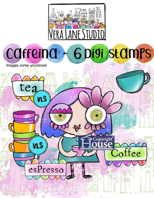 Caffeina- 6 digi stamp bundle
