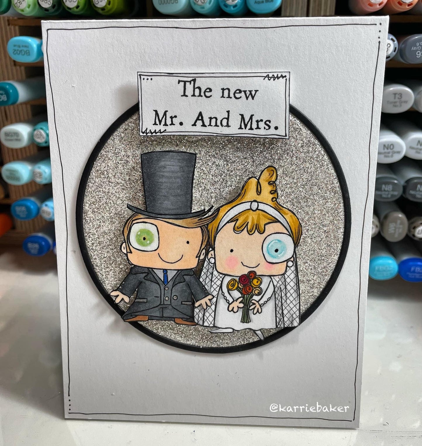 Mr and Mrs  -5 Digi stamp bundle in jpg and png files