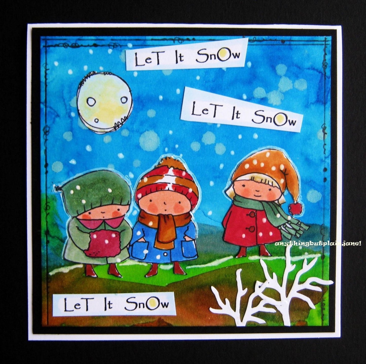 Winter Sisters - 7 Digi stamp bundle in jpg and png files